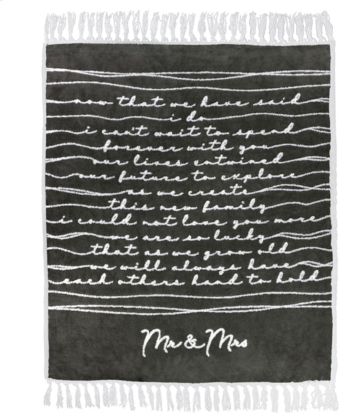 Mr & Mrs - 50" x 60" Inspirational Plush Blanket