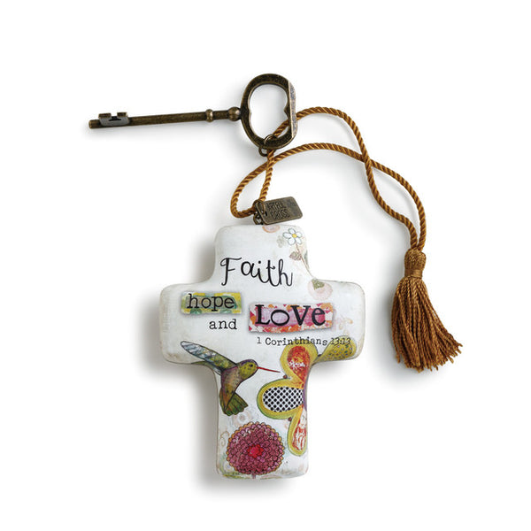Faith Hope Love Artful Cross