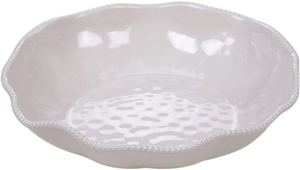 Perlette Cream Large Serving Bowl