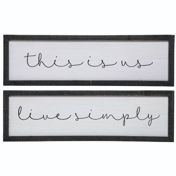 This is Us....Wood Simple Script Decor