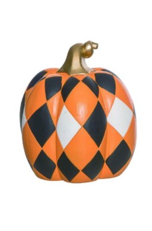 Resin Pattern Pumpkin Orange and Black