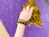 Enamel Stretch Bracelets - Team Spirit - Game Day: Red + Black