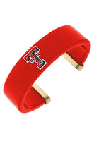 Texas Tech Red Raiders Resin Logo Cuff Bracelet in Red