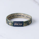Tap To Pray® Wristband – Valor Camo MEDIUM