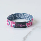 Tap To Pray™ Wristbands - River Rock Camo Pink & Ash Camo SMALL