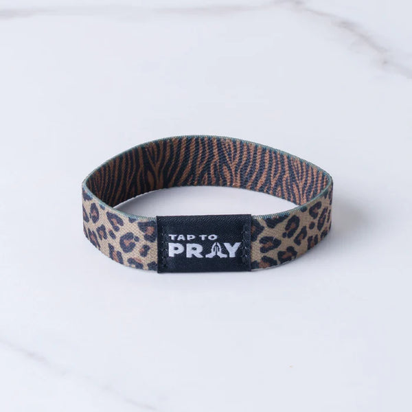 Tap To Pray™ Wristbands - Safari Leopard SMALL