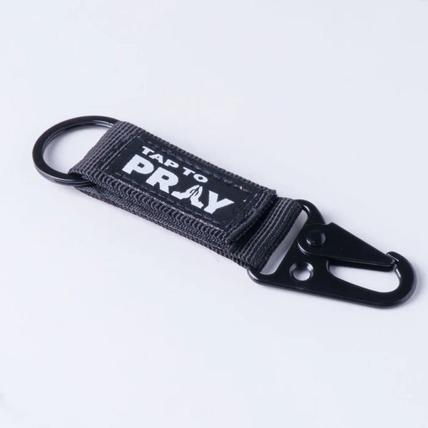 Tap To Pray™ - Tactical Carabiner Keychain Black