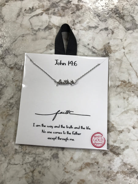 Faith Necklace Silver