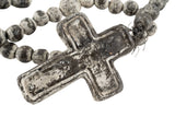 Clay Rosary-44 inches-Prayer Beads-Cross-Handmade-4 Colors: Black