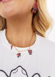 College Vault Texas Tech Logo Stud Earrings