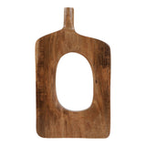Decorative Vase - Natural Solid Wood Cut-Out Center, 14 in.