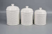 Pressed Tin Look Canister (SMALL)