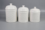 Pressed Tin Look Canister (SMALL)