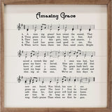 Amazing Grace Sheet Music White: 8 x 8 x 1.5
