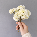 9"Long 4" DIA mini Soft touch Faux Sedum Spray Stem: Soft Green