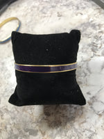 Dark Purple Gold Bangle