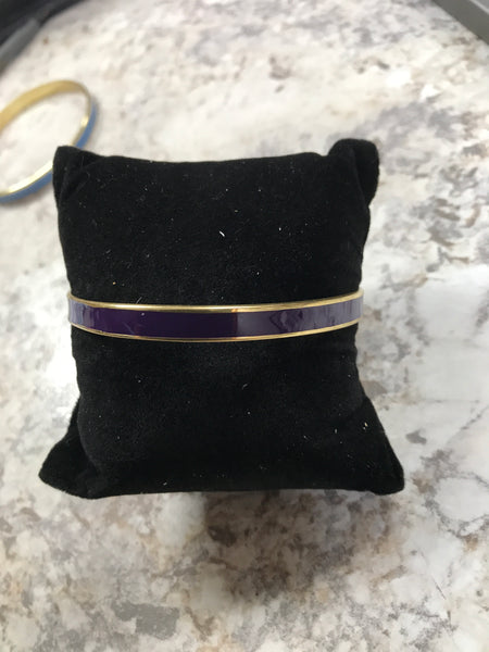 Dark Purple Gold Bangle