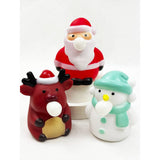 Blow Bubble Cute Christmas Character Squishy: MIX COLOR / ONE(12)