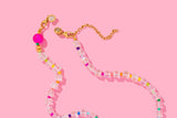 Beaded Necklace - Multi-Colored Beads - Chloe