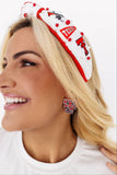 College Vault Texas Tech Logo Stud Earrings