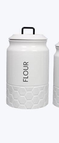 Ceramic Modern Country Canister Flour