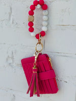 Keychain Wallet Hot Pink