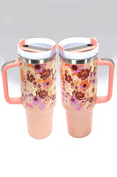 40oz STAINLESS STEEL TUMBLER FLOWER: PETAL MINT