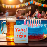 Cake or Beer Decisions are Hard Birthday Card
