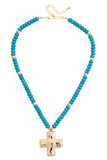 Las Cruces Beaded Necklace in Turquoise