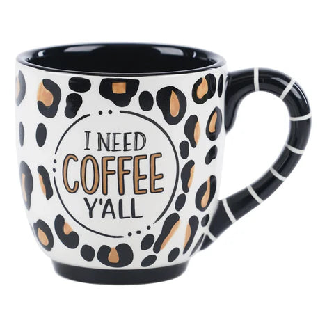 Coffee Y'all Cheetah Mug