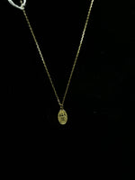 Gold Small Lady Guadalupe Necklace