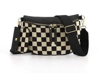 Checkmate Bum Bags: Brown