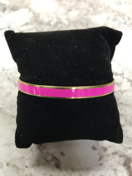Hot Pink Gold Bangle