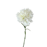 19.5"-Real Touch Needle Petal Modern Look Carnation: Natural White