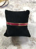 Deep Magenta Gold Bangle