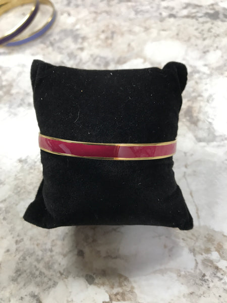 Deep Magenta Gold Bangle