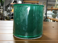 Shabby silk Emerald green 4”