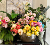 10.5" Real touch artificial Peony bundle-8 Flowers and buds: Rich Red