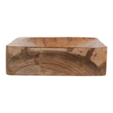 Decorative Vase - Natural Solid Wood Cut-Out Center, 14 in.