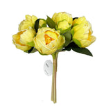 10.5" Real touch artificial Peony bundle-8 Flowers and buds: Rich Red