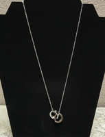 Silver Necklace with C.Z