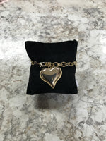 Gold Chain Heart Bracelet