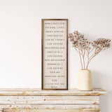 Love You More White: 16 x 48 x 1.5