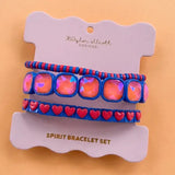 Enamel Stretch Bracelets - Team Spirit - Game Day: Red + Black