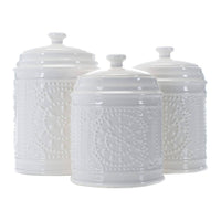 Pressed Tin Look Canister (SMALL)