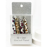 Professional Leopard Eyebrow Tweezer: MIX COLOR / ONE(12)