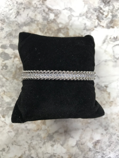 Silver Bracelet with C.Z