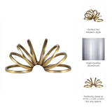 Decorative Sculpture - Gold Metal Slinky Ring, 11 in.