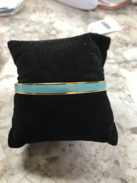 Baby Blue Gold Bangle