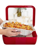 Premium Set - Pan Frame w/ Lid & Hot or Cold Gel Pack - Red